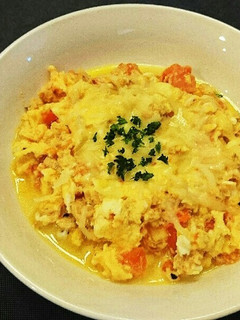 ツナトマチーズのスクランブルエッグ-レシピのメイン写真