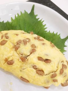 納豆好きさん集まれ〜♡簡単納豆オムレツ-レシピのメイン写真