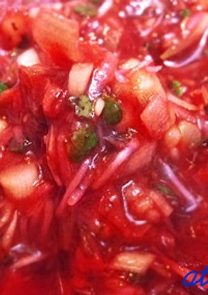 薬味ゴロゴロ梅肉ソース☆ドレッシング-レシピのメイン写真