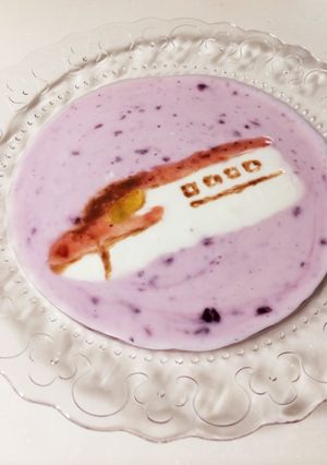 新幹線ヨーグルトアート♡E6系こまち-レシピのメイン写真