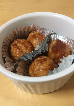 鶏でも豚でも♪お弁当に自家製ミートボール-レシピのメイン写真