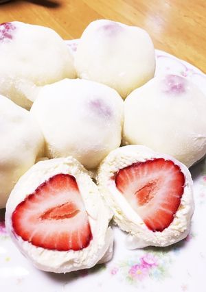 チーズケーキいちご大福♪ひなまつり♪-レシピのメイン写真