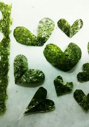 ハート海苔の飾り切り♪-レシピのメイン写真