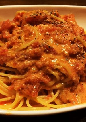 生パスタ風!カニクリームスパゲティ-レシピのメイン写真