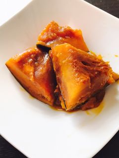 フライパンで!かぼちゃの煮物-レシピのメイン写真
