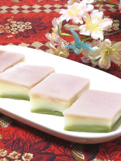【ひな祭り】菱餅風三色ういろう♪-レシピのメイン写真