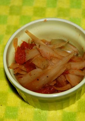 ごぼうのビール煮込み、トマト風味-レシピのメイン写真