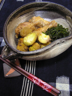 手羽元・栗・切り昆布の煮物-レシピのメイン写真