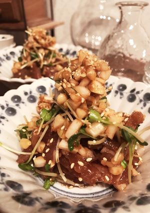 マグロと新玉ねぎの辛味噌和え-レシピのメイン写真