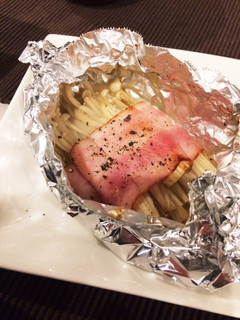 えのきとベーコンのホイル焼き-レシピのメイン写真