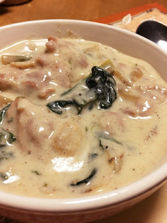 簡単!ほうれん草とチキンのクリーム煮-レシピのメイン写真
