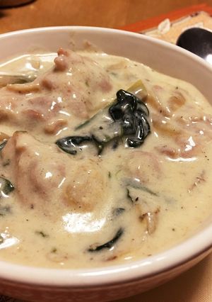 簡単！ほうれん草とチキンのクリーム煮-レシピのメイン写真