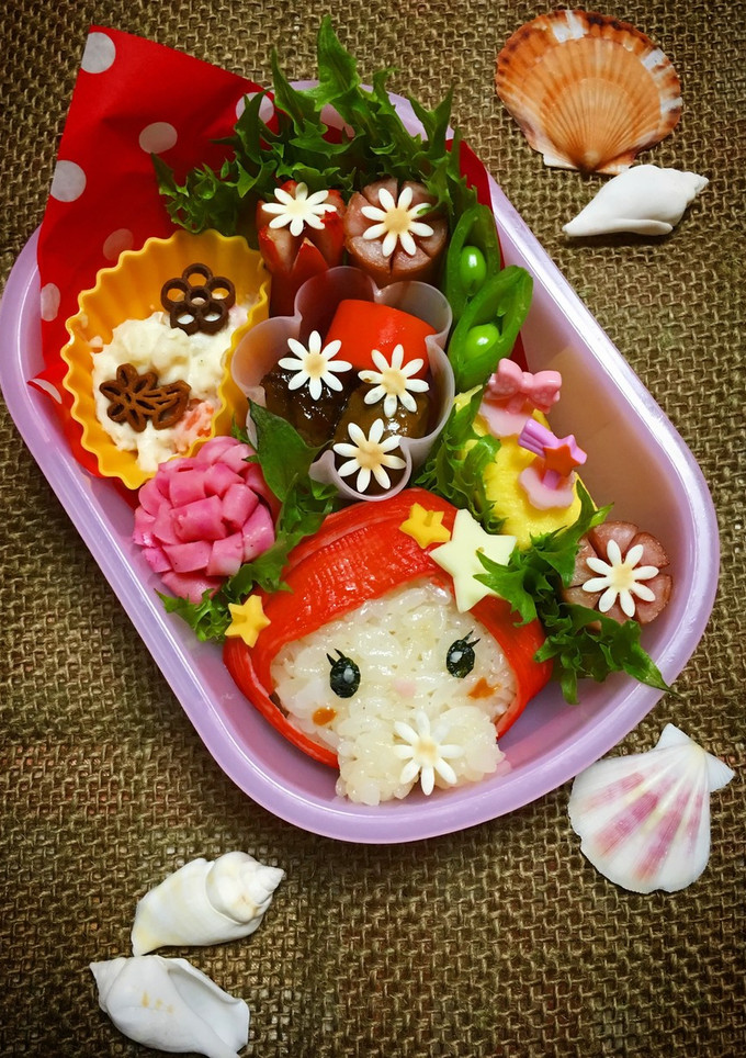 キャラ弁 娘のお弁当 アリエル-レシピのメイン写真