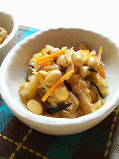 切り干し大根と大豆の煮物-レシピのメイン写真