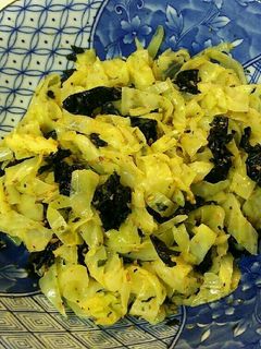 レンジで簡単★キャベツの韓国のり和え-レシピのメイン写真