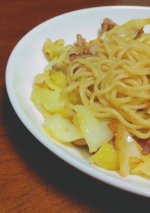 簡単マーガリンで塩バター焼きそば-レシピのメイン写真