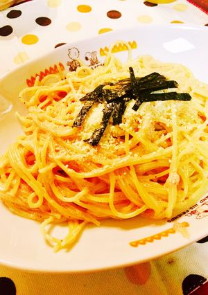簡単★明太子のクリームパスタ★混ぜるだけ-レシピのメイン写真