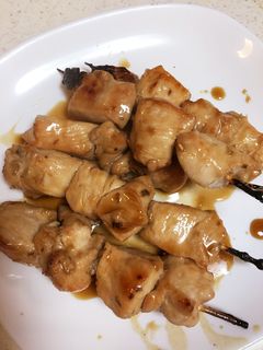 ♡舞茸でやわらか鶏胸肉の裏技やきとり♡-レシピのメイン写真