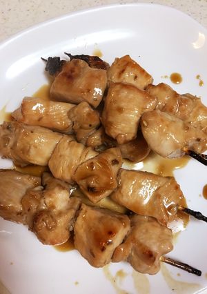 ♡舞茸でやわらか鶏胸肉の裏技やきとり♡-レシピのメイン写真