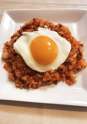 目玉のっけの☆納豆キムチ炒飯☆-レシピのメイン写真