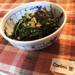 รูปของ ごま油香る 春菊のツナ炒め