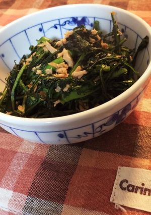 ごま油香る 春菊のツナ炒め-レシピのメイン写真