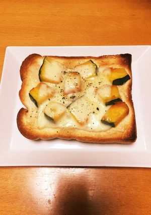 ❁かぼちゃと練りゴマのトースト❁-レシピのメイン写真