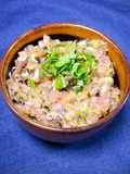 LDL対策！たっぷりアジ丼(鯵茶漬け)