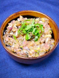 LDL対策!たっぷりアジ丼(鯵茶漬け)-レシピのメイン写真
