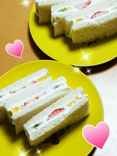 簡単おやつ☆フルーツサンド-レシピのメイン写真
