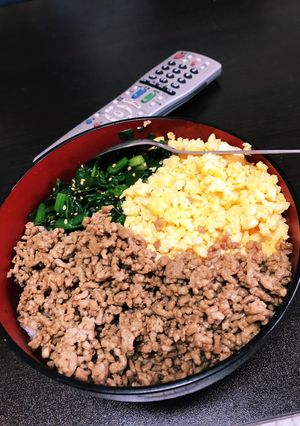 大学生が作る三色丼-レシピのメイン写真