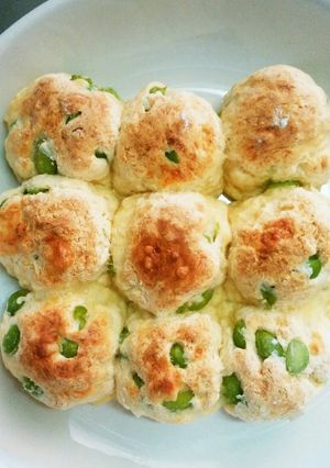 HMでノンオイルノンエッグ枝豆チーズパン-レシピのメイン写真