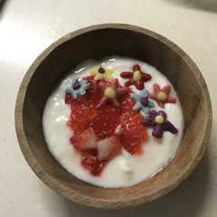 花束ヨーグルト-レシピのメイン写真