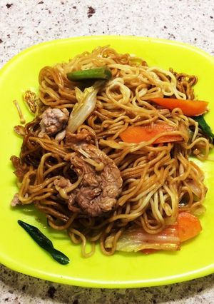 簡単美味しく焼きそば レンジで夜食-レシピのメイン写真