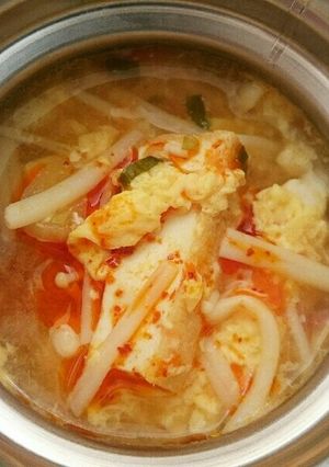 【スープジャー】えのきの酸辣湯風スープ-レシピのメイン写真