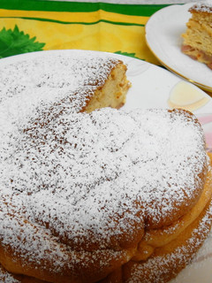煮いちごのフワフワケーキ-レシピのメイン写真
