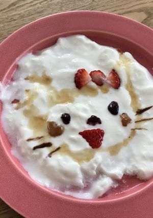 初めてのヨーグルトアート♡-レシピのメイン写真