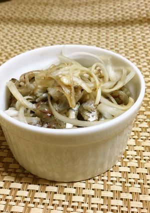 鯛皮と白髪ねぎのポン酢和え-レシピのメイン写真