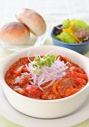 サバ水煮缶のオレガノ香るトマトソース煮-レシピのメイン写真