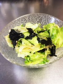 レタスと海苔の和風サラダ-レシピのメイン写真