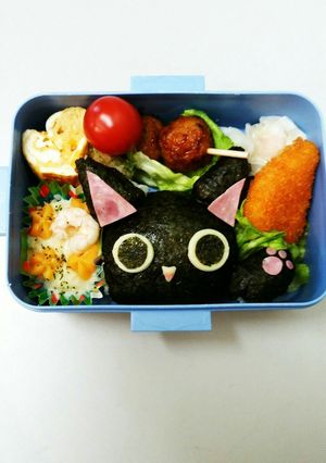 キャラ弁当　ニャンパイア　黒猫-レシピのメイン写真