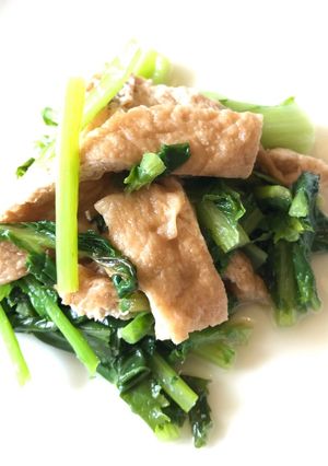 お揚げと菜っ葉の炊いたん-レシピのメイン写真