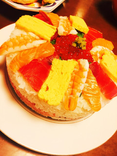 みんなで作って楽しいお寿司ケーキ-レシピのメイン写真