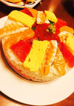 みんなで作って楽しいお寿司ケーキ-レシピのメイン写真