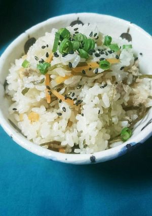 生姜風味！ツナと塩昆布の炊き込みご飯-レシピのメイン写真