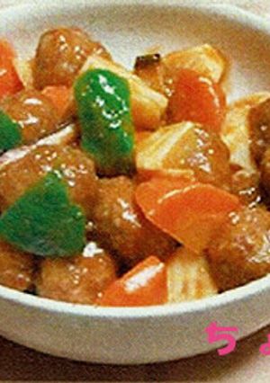 お助け肉団子を使ったかんたん酢豚-レシピのメイン写真