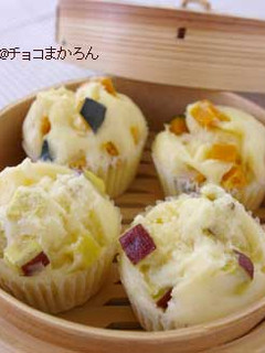 さつまいも*栗*かぼちゃ*何でも蒸パン-レシピのメイン写真