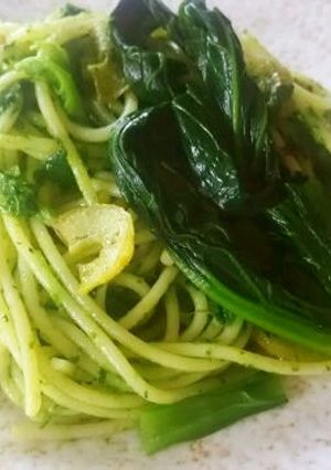 小松菜ソースのスパゲティ-レシピのメイン写真