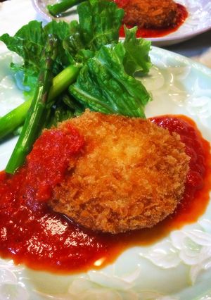 鶏メンチのトマトソース-レシピのメイン写真