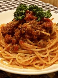 肉の旨みたっぷり!ミートソースパスタ-レシピのメイン写真
